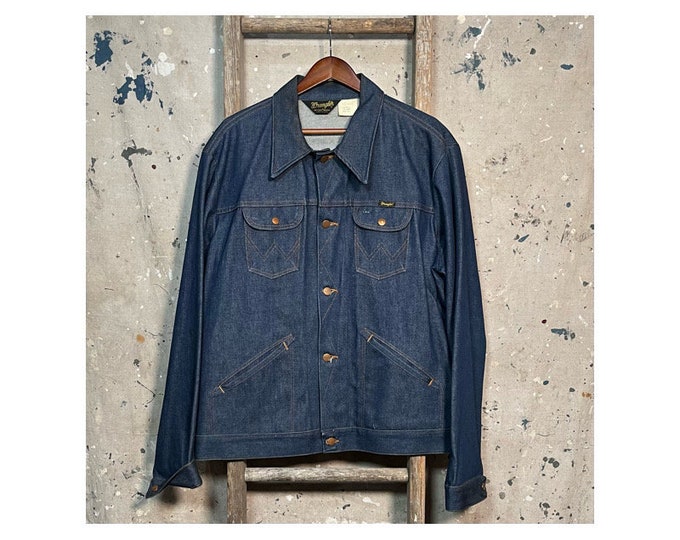 1970s Wrangler Denim Jacket Selvedge Deadstock