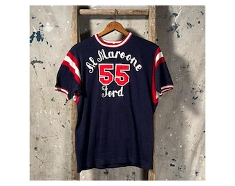 Chainstitch 1960s Durene Jersey Ford Auto