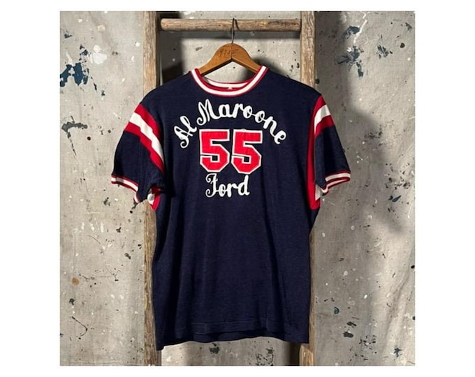 Chainstitch 1960s Durene Jersey Ford Auto