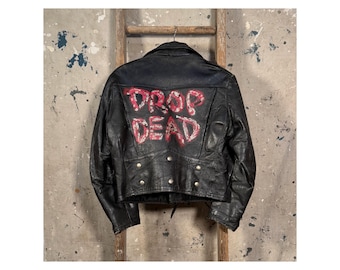 Drop Dead '60s Motorcycle Leather Jacket