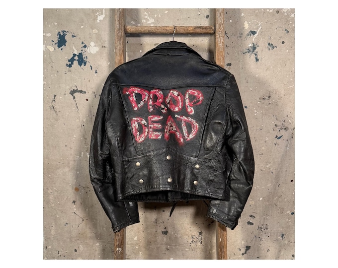 Drop Dead '60s Motorcycle Leather Jacket