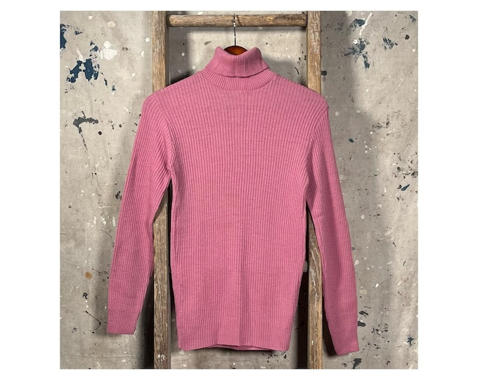 1970s Turtleneck Sweater Ribbed