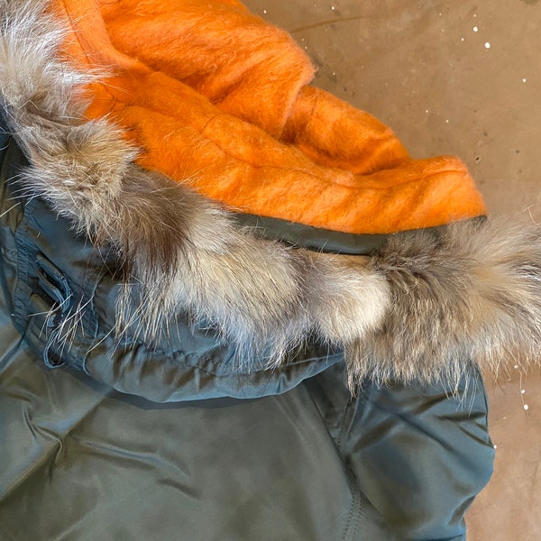 60s  Extreme Weather Parka Coyote Fur