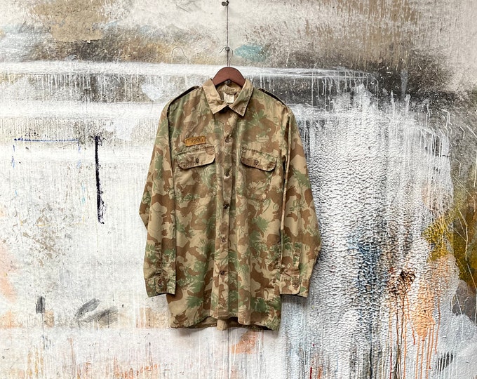 South African '70s Camo Shirt Military