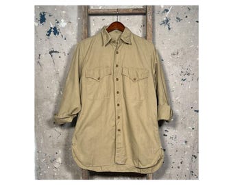 WWII '40s Khaki Shirt USMC