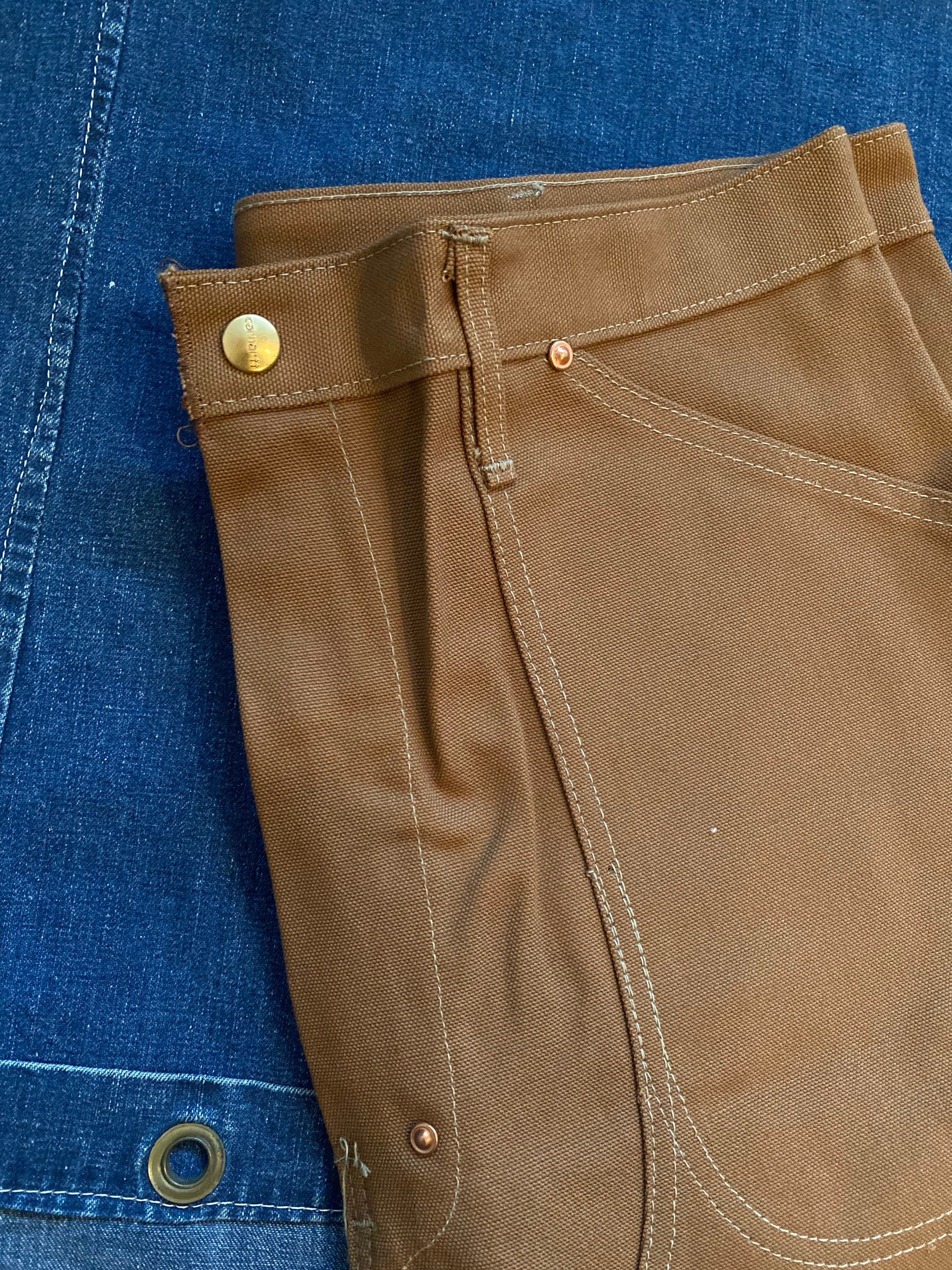 1970s / 80s Carhartt Double Knee Duck Canvas Pants