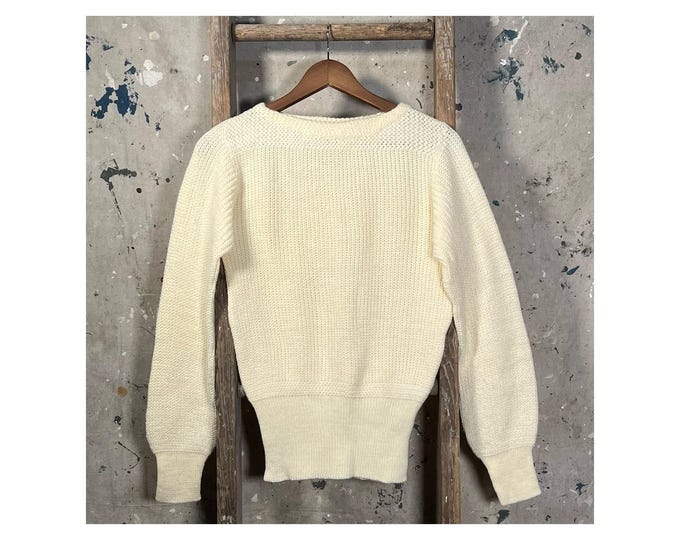 Goodwear 1950s Wool Sweater Boat Neck