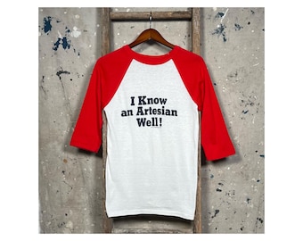1980s 'I Know An Artesian Well' Raglan T-Shirt