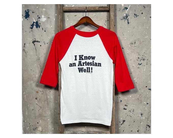 1980s 'I Know An Artesian Well' Raglan T-Shirt