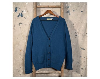 1980s LL Bean Cardigan Lambs Wool Sweater