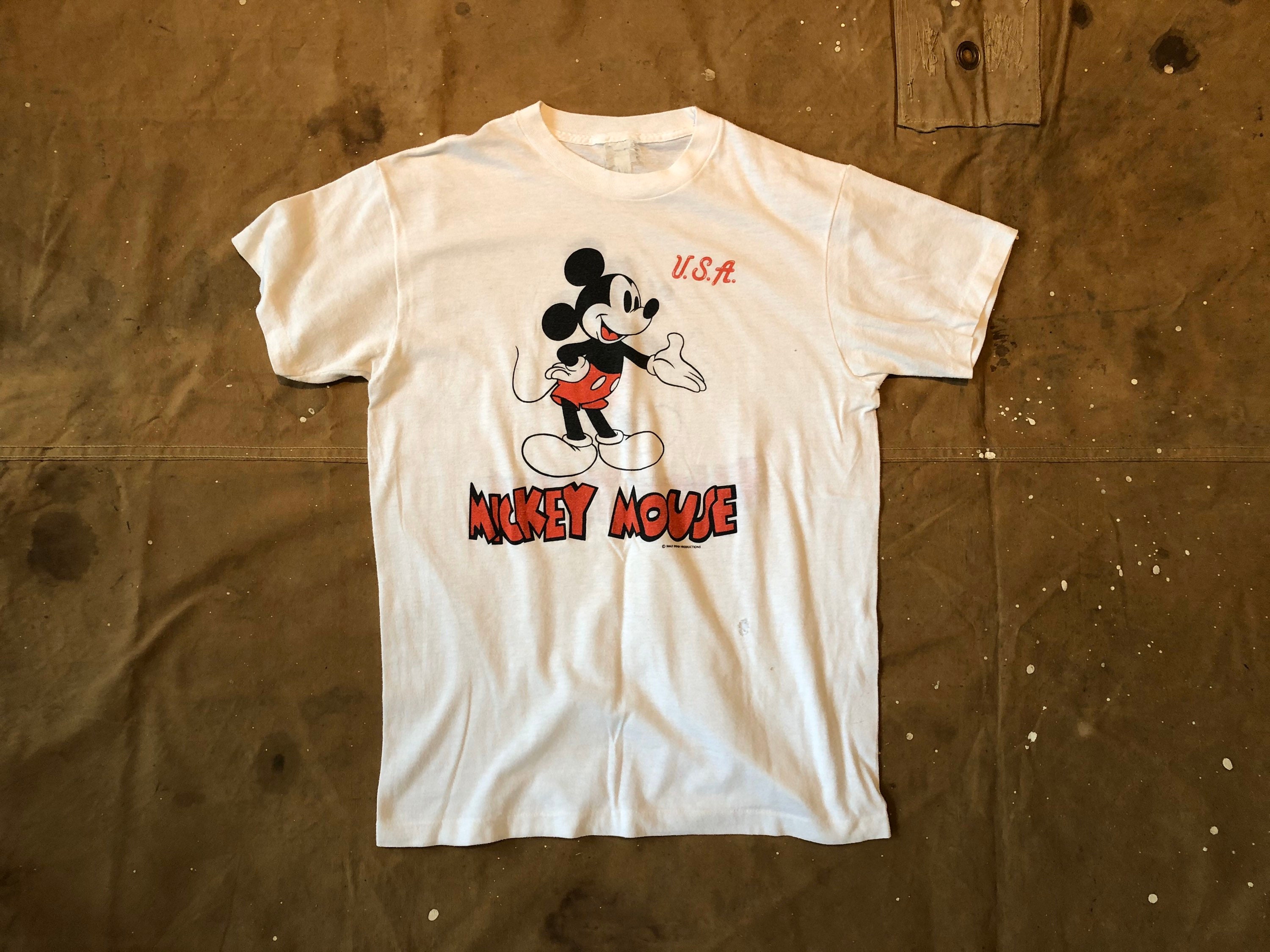 1970s / 80s Mickey Mouse T Shirt Double 