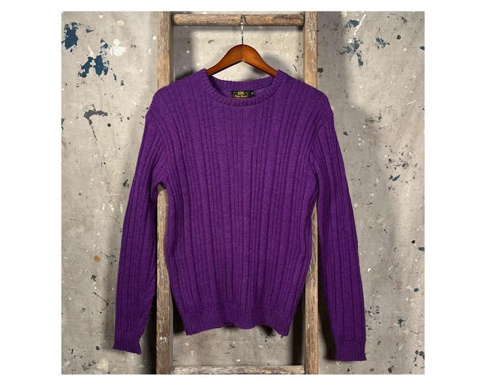 1970s Purple Crewneck Sweatshirt