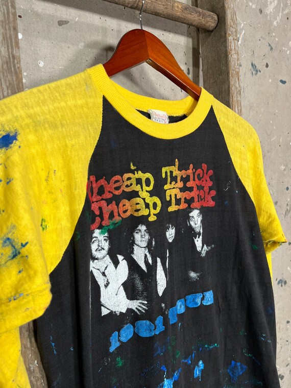 Paint splatter 80s cheap trick tour t shirt gem
