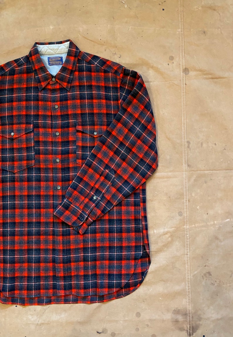 50s Pendleton Shirt 100% Virgin Wool image 4