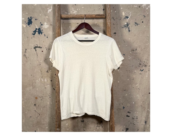 1950s T-shirt White Blank by Carter's