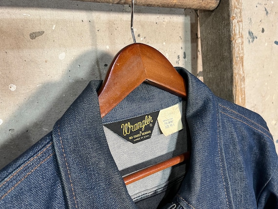 1970s Wrangler Denim Jacket Selvedge Deadstock - Etsy