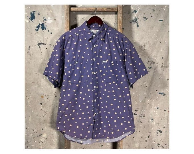 1980s Guess Polka Dot  Button Down Shirt