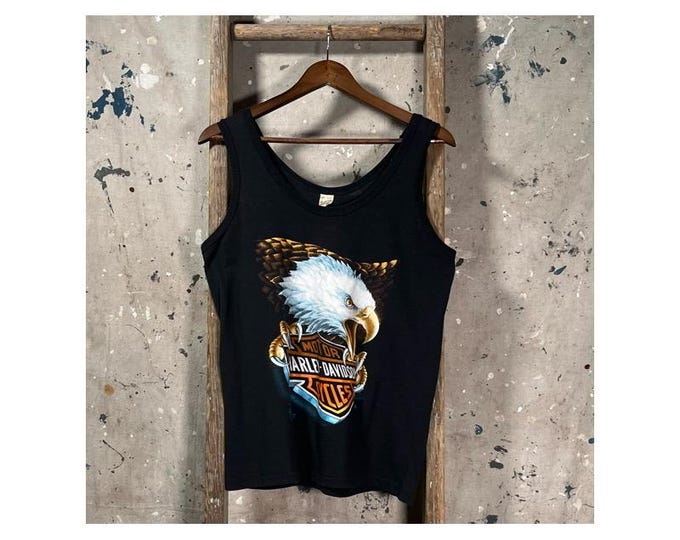 Harley Davidson '80s 3D Emblem Tank Top