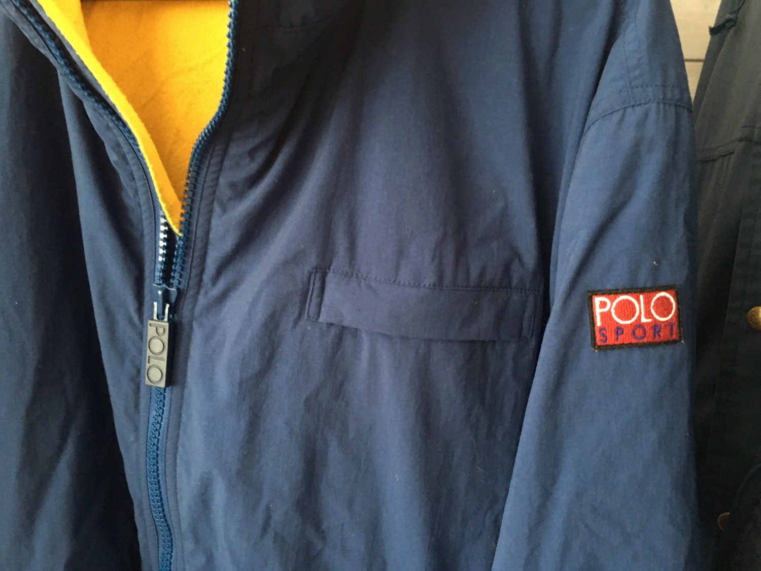 Ralph Lauren Polo Sport Jacket Fleece Lined Polo 1992