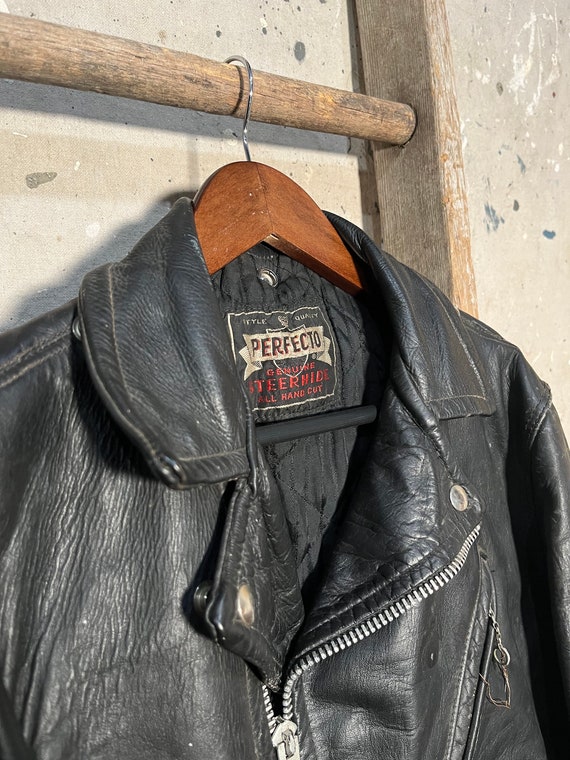 Schott Perfecto 1950s Steerhide Leather Jacket 613 - image 6