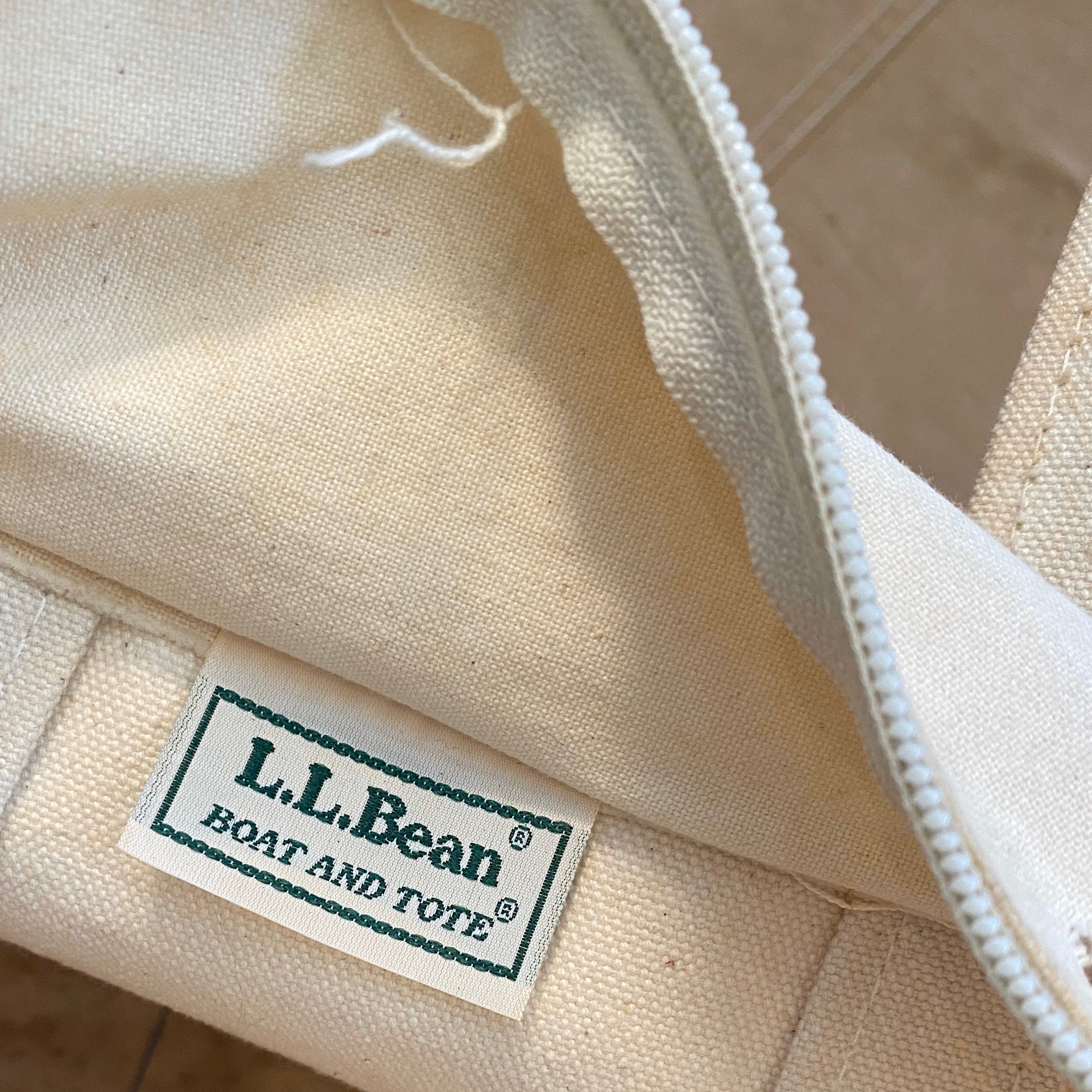 Vintage 90's LL Bean Black Straps Zip Top BBS Boat and Tote Bag –  CobbleStore Vintage