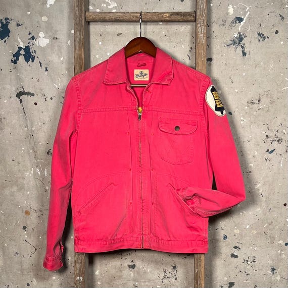 Rodeo Wrangler Blue Bell 24MJZ Red Denim Jacket - Etsy