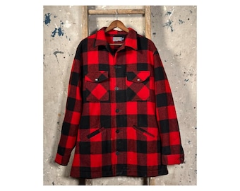 1970s Pendleton Wool Shirt Jacket Tall