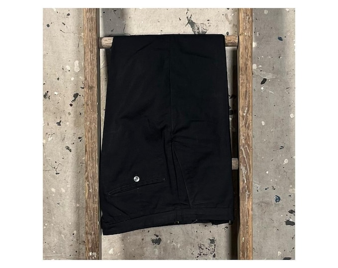 1960's Black Slacks 30 Waist