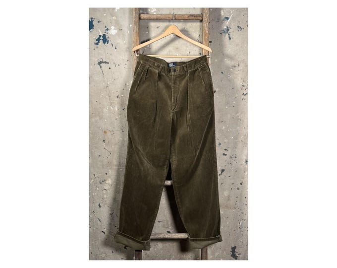 Polo Ralph Lauren '90s Corduroy Pants Brown Wide Wale USA