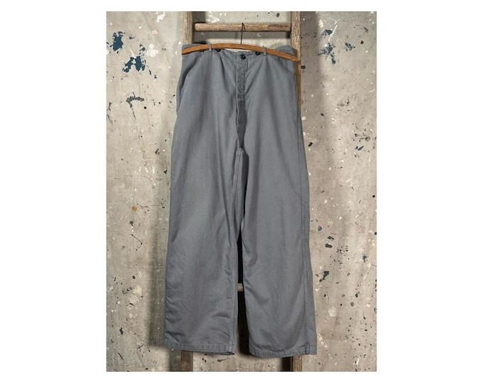 1970s Gray Twill Trousers