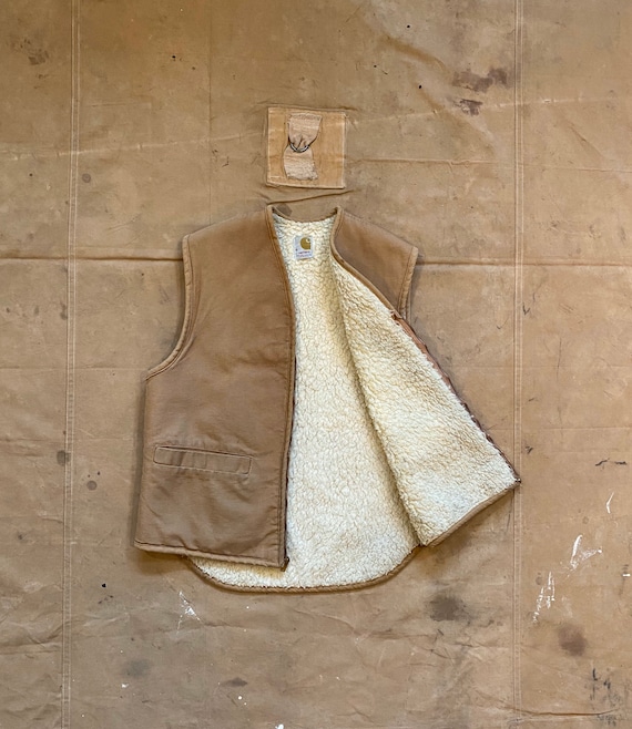 70s Carhartt Vest Sherpa Lined