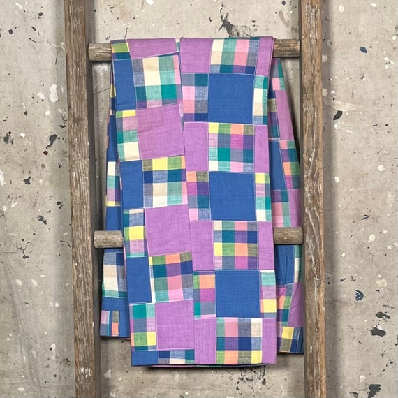 Patchwork 1960s Madras Plaid Trousers - image 4