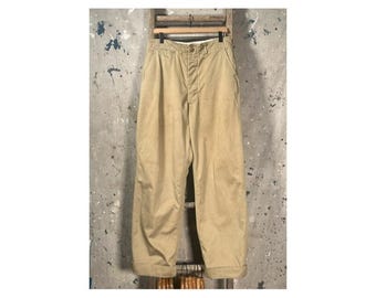 1940s Khaki Trousers 32 waist WWII