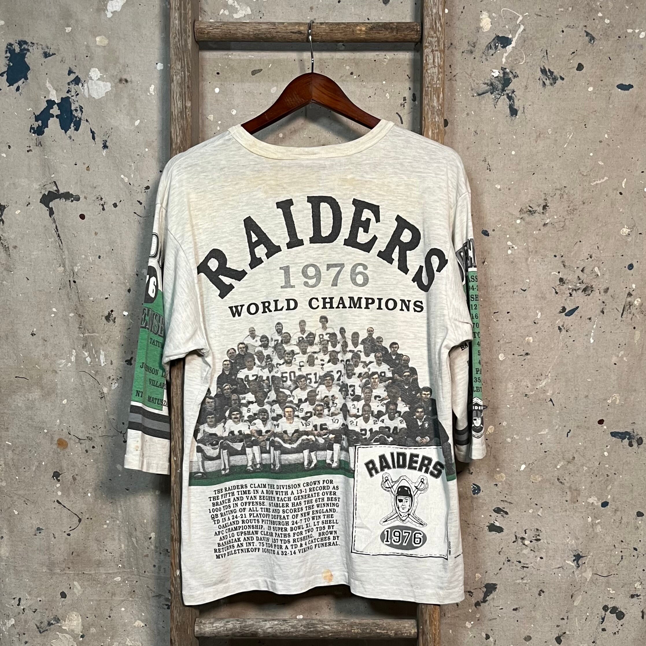 Oakland Raiders 90s 'Long Gone' T-Shirt All Over Print Oakland Raiders 90s 'Long Gone' T-Shirt All Over Print