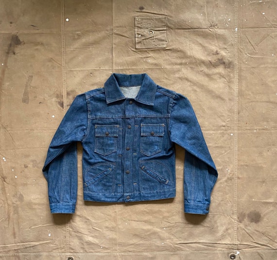 60s Denim Jacket Pleated one wash