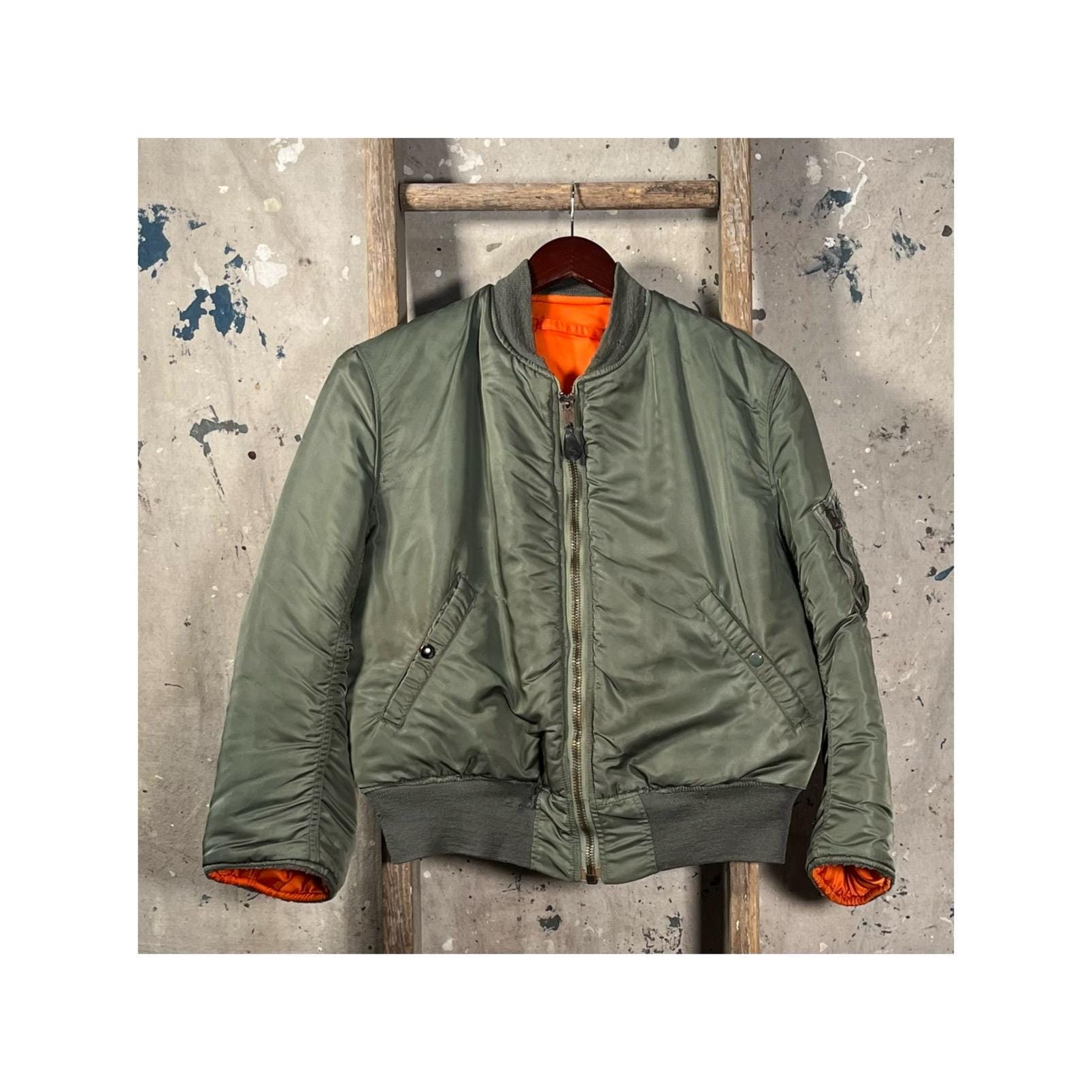 希少 ALPHA INDUSTRIES MA-1 60s MIL-J-8270D Alpha Industries 1960s