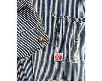 1940s Headlight brand Hickory Stripe Coveralls