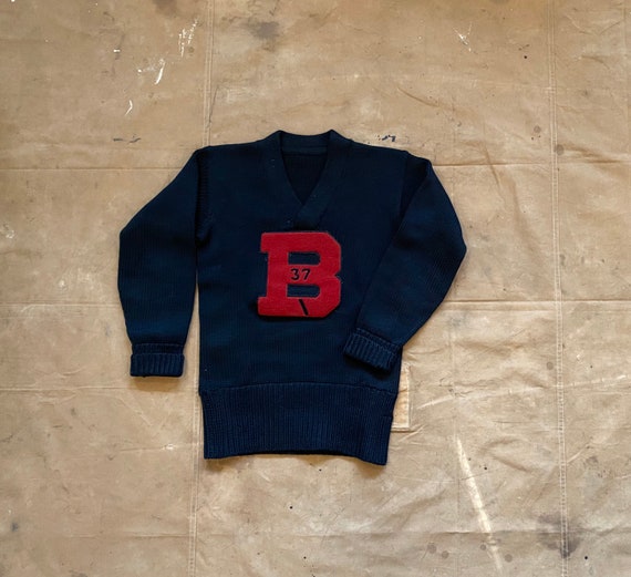 1930s Varsity Sweater " B " Letterman