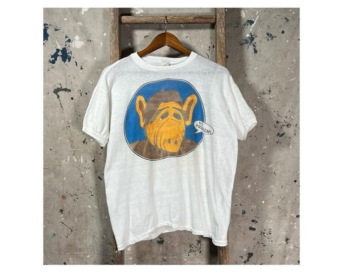 Alf Cartoon 1980s 'No Problem' T-shirt