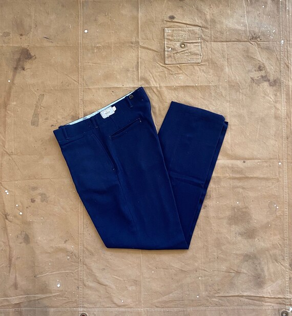 パンツ 70s wool slacks pants W34 made in USA 70s Woolrich Wool Pants Button Fly 34x34 NOS * - Etsy