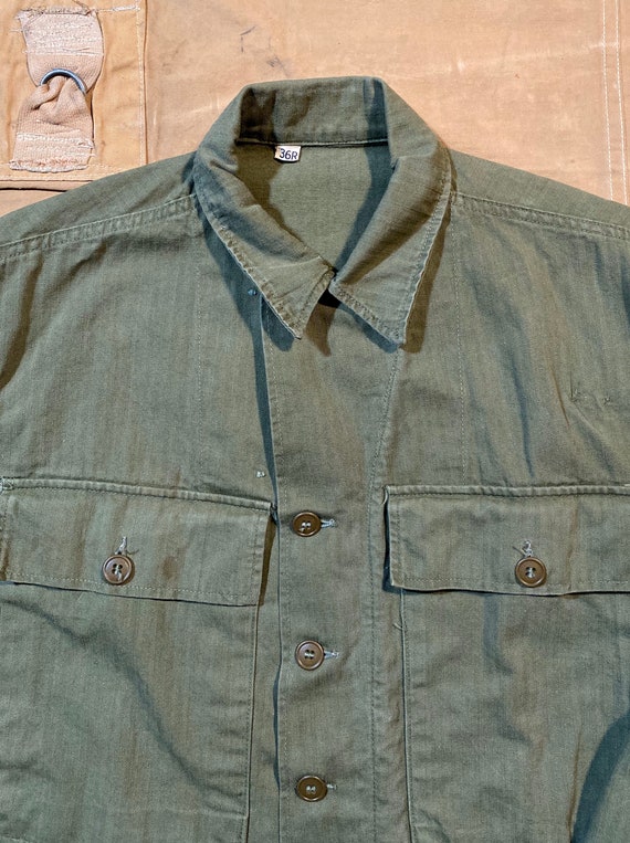 1940s M-43 HBT Shirt US Army Deadstock - image 5