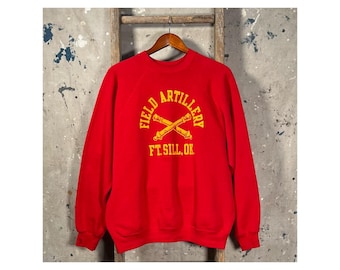 Field Artillery 1980s Military Sweatshirt XL