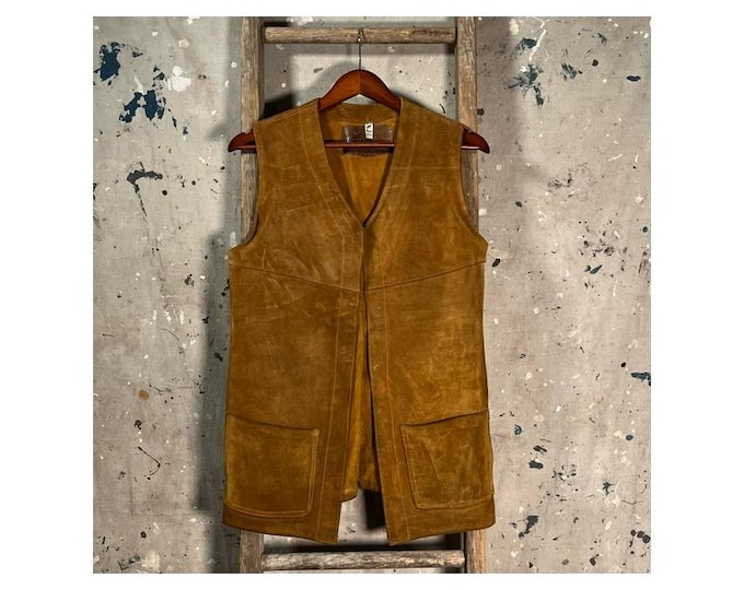 1970s Ibex of England Leather Vest