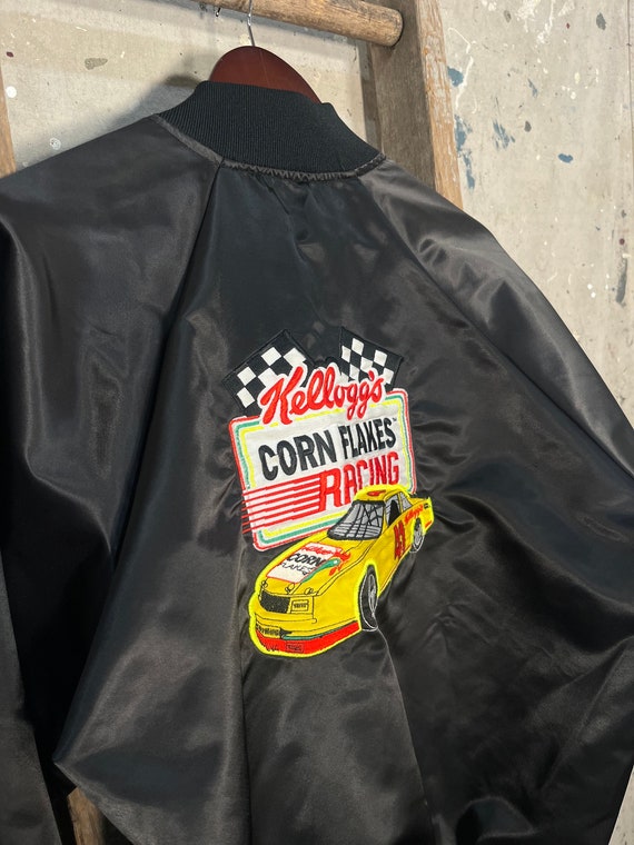 Kellogg's 90s Nascar Corn Flakes Racing Satin jac… - image 4