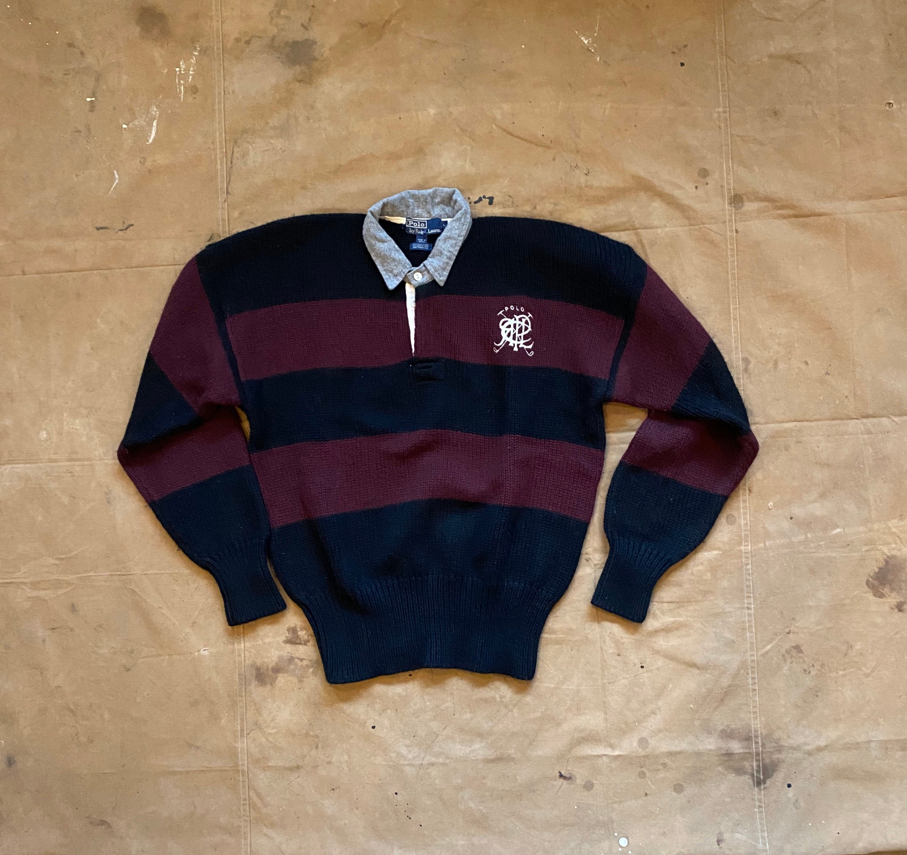 90s Polo Ralph Lauren Scribble Wool Sweater | Etsy Canada