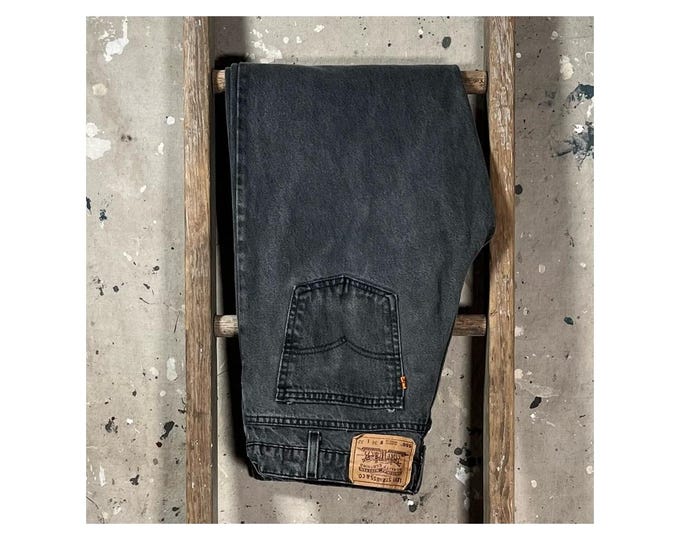 1980s Black Levi's 550 Jeans 33 Waist