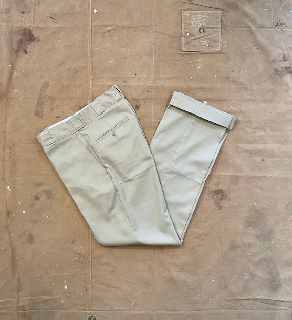 Vintage 30s 40s Salt And Pepper Black Wool Work Pants
