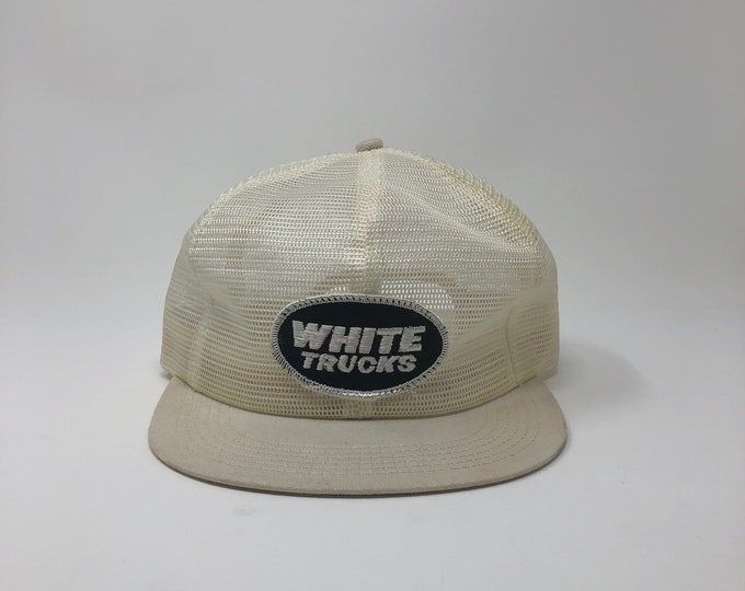 70s White Trucks K Brand Trucker Hat