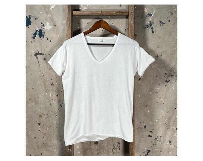 Reinforced Collar '60s T-shirt V Neck