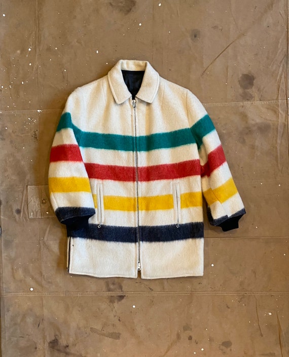 50s Hudson Bay Coat Quilted liner Reversible*
